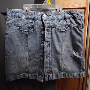 FREE PEOPLE MIDNIGHT SUN DENIM SKORT NWOT SIZE 30
